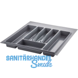 VOLPATO Besteckeinsatz Serie 72 KB 500 mm Kunststoff Silbergrau
