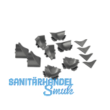 REHAU Formteile-Set Rauwalon slim-line Kunststoff Grau-metallic