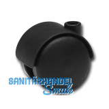 Doppel-Lenkrolle Kunststoff-Rad schwarz 40 mm 50 kg