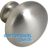 Knopf Pallas � 32 mm, Tiefe 27 mm, Zinkdruckguss vernickelt matt