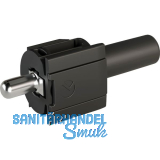 Steckbodentr�ger Kintai, Bohr � 5 mm, Stahl vernickelt/Kunststoff anthrazit