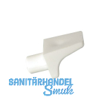 Steckbodentr�ger Winkel 2, Bohr � 6 mm, Kunststoff wei�