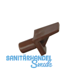 Steckbodentr�ger Winkel 2, Bohr � 6 mm, Kunststoff braun