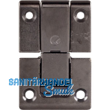 KIMANA Klappenband, 3-teilig, Zamak vernickelt dunkelgrau