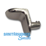 Steckbodentr�ger FIX 1, Bohr � 5 mm, Zink vernickelt, VPE 100 ST