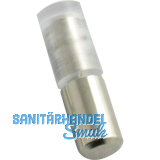 Glasbodentr�ger Claudia zum Stecken, Bohr � 5 mm, Stahl vernickelt
