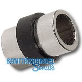 Glasbodentr�ger Gabi zum Anschrauben, mit Gummiauflage, Stahl vernickelt