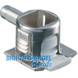ITALIANA FERRAMENTA Steckbodentr�ger Unico, Bohr � 5 mm, Zamak vernickelt/KS