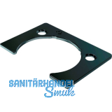 KIMANA Distanzplatte zu Klappenband, H�he 2 mm vernickelt dunkelgrau