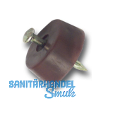 Bodentr�ger FLAT zum Einschlagen, � 15 mm, Kunststoff braun