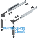 BLUM Sockelbeschlag SPACE STEP Set, NL 460 mm, Kunststoff/Stahl oriongrau matt BLUM Sockelbeschlag SPACE STEP Set, NL 460 mm, Kunststoff/Stahl oriongrau matt