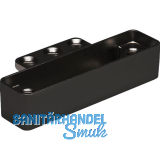 Bremsklappenhalter KIARO Alurahmen-Adapter, vernickelt schwarz