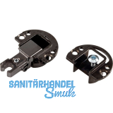 KIMANA SKIN Klappenband, 3-teilig, Zamak vernickelt dunkelgrau