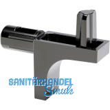 Steckbodentr�ger K-LINE 2 Zapfen 5 mm Zamak vernickelt schwarz