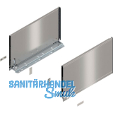 BLUM LEGRABOX pure Zarge H�he F, NL 400, INOX (Anti-Fingerprint)