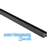 DOMUS LINE Aluminiumprofil Andy 3000 mm schwarz