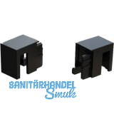 DOMUS LINE Aluprofil Andy Endkappe links, rechts schwarz