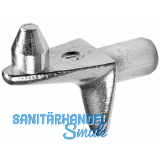 Steckbodentr�ger Winkel 3, Bohr � 5 mm, Zink vernickelt