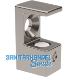 Glasbodentr�ger GRACE zum Schrauben, 8 mm Glas, Zamak vernickelt