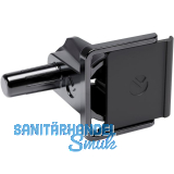 Steckbodentr�ger Kalipso, Zamak vernickelt schwarz