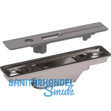 Bremsklappenhalter KIARO EASY Frontbefestigung zum Einfr�sen, Zamak grau