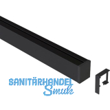 Linero MosaiQ Wandprofil 1200 mm Aluminium schwarz