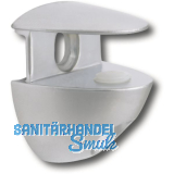 ITALIANA FERRAMENTA Glastablar-Klemmtr�ger Cobrone Glas 10 mm, verchromt poliert