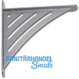 Konsole Sitio starr, H�he 200 mm, Tiefe 190 mm, Stahl wei�-aluminium lackiert