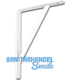 Konsole Schwerlast - Steg, H�he 395 mm, Tiefe 255 mm, Stahl wei� lackiert