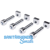 Schraubenset Tablartr�gerschiene Triade, Stahl verzinkt