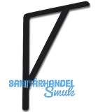 Konsole Schwerlast - Steg, H�he 295 mm, Tiefe 205 mm, Stahl schwarz pulverb.