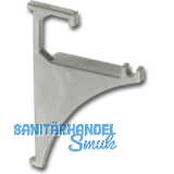 FONSEGRIVE Endst�ck Fritz 1 Paar H�he 50 mm, Kunststoff silberfarbig