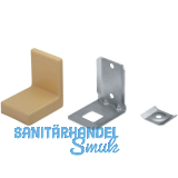 Schrankaufh�nger Typ 113 mit Abdeckkappe Kunststoff braun