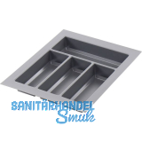 AGOFORM Besteckeinsatz Classico 450/40 Kunststoff Schiefergrau