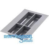 AGOFORM Besteckeinsatz Classico 500/35 Kunststoff Schiefergrau