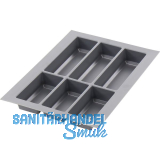 AGOFORM Besteckeinsatz Classico 500/40 Kunststoff Schiefergrau