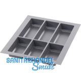 AGOFORM Besteckeinsatz Classico 500/45 Kunststoff Schiefergrau