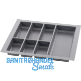 AGOFORM Besteckeinsatz Classico 500/60 Kunststoff Schiefergrau