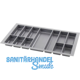 AGOFORM Besteckeinsatz Classico 500/90 Kunststoff Schiefergrau