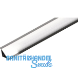 REHAU Wandanschlussprofil Rauwalon vario-line Kunststoff Edelstahl-Effekt