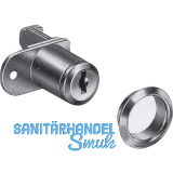 HEKNA Zentralverschluss 120, Zylinder � 16,5 mm, Zamak vernickelt