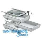 HETTICH Systema Top 2000 Container-Set Silent System, Teilauszug, ET 730 mm, alu