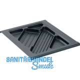 HETTICH Systema Top 2000 Materialschub, EB 392 mm, schwarz