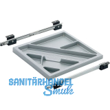 HETTICH SYSTEMA TOP 2000 Schreibmaterial-Auszug Set, EB 380 mm, Alu-Finish