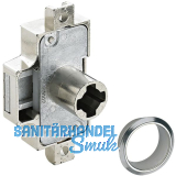 HETTICH PRESTIGE 2000 Zyl.-Drehstangenschloss Z23, Dornma� 25, L20, vernickelt