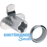 HETTICH PRESTIGE 2000 Zylinder-Hebelschloss Z23, �18, Stahl vernickelt