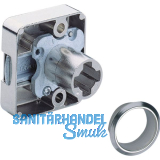 HETTICH PRESTIGE 2000 Zylinder-Fallenschloss Z23, Dornma� 25, �18, vernickelt