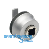 HETTICH PRESTIGE 2000 Zylinder-Glasschiebet�rschloss Typ 326, alufarbig