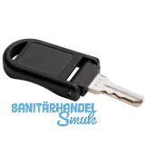 HETTICH PRESTIGE 2000 Wendeschl�ssel Flachbahn, klappbar, Messing verz. KS schw.