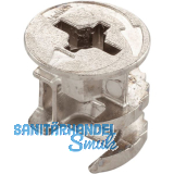 HETTICH RASTEX 15 Exzenter ohne Abdeckrand, Plattenst�rke 15 vernickelt